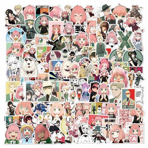 200 Autocollants Espion ¿¿ Graffitis Anim¿¿S Familiaux,Aesthetic Couleurs Stickers, Imperm¿¿Able Vinyle Autocollant Pour Telephone Ordinateur Portable Macbook Scrapbooking