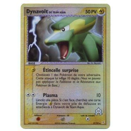 Pokemon Francaise Magma & Aqua Holo Inv N° 27/95 Dynavolt