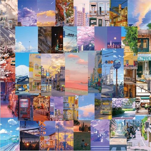 200 Pi¿¿Ces De Dessin Anim¿¿ Urbain Avec Vue Sur La Belle Rue,Aesthetic Couleurs Stickers, Imperm¿¿Able Vinyle Autocollant Pour Telephone Ordinateur Portable Macbook Scrapbooking