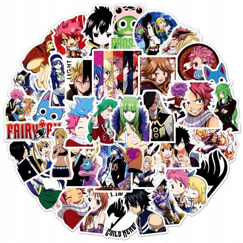 Autocollant De Collection Anime Fairy Tail, 200 Pi¿¿Ces,Aesthetic Couleurs Stickers, Imperm¿¿Able Vinyle Autocollant Pour Telephone Ordinateur Portable Macbook Scrapbooking