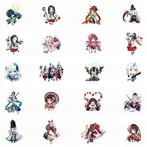 Autocollants Graffiti Onmyoji, Dessin Anim¿¿, 200 Pi¿¿Ces,Aesthetic Couleurs Stickers, Imperm¿¿Able Vinyle Autocollant Pour Telephone Ordinateur Portable Macbook Scrapbooking