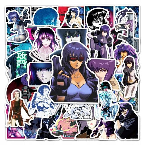 Autocollants Ghost In Shell, Paquet De 200 Pi¿¿Ces, Anime La,Aesthetic Couleurs Stickers, Imperm¿¿Able Vinyle Autocollant Pour Telephone Ordinateur Portable Macbook Scrapbooking