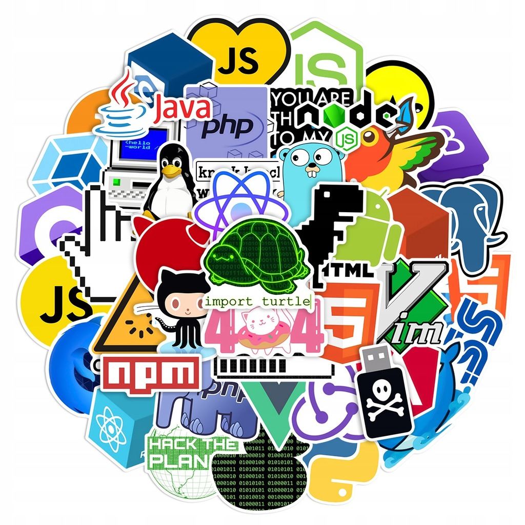 Autocollants Geek Pour Programmeur Java Internet, 200 PiCe... - 2