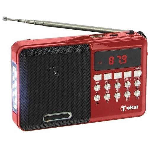 Radio Fm Mp3 Portable + Lampe - Tokai - Rouge