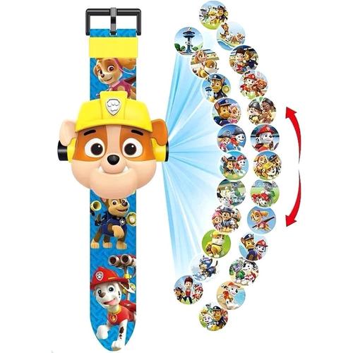 Montre Paw Dog Patrol Projecteur De 24 Figurines Super H¿¿Ros,Paw Dog Patrol Montre Electronique Enfant Gar?On, Projection Paw Dog Patrol Jouets