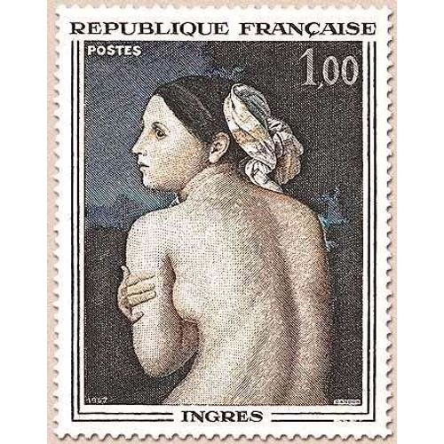 France 1967, Très Beau Timbre Neuf** Luxe Yvert 1530 - Tableau "La Baigneuse" Par Ingres.