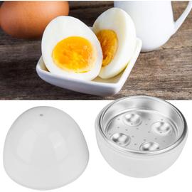 Micro-ondes pocheuse à œufs double tasse bol à œufs cuiseur vapeur haute  capacité 2 tasses