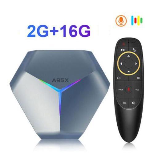 2G16G G10 - A95X F4 Android 11 Smart TV BOX 8K HD RGB Light AmlogicG Dual Wifi BT4.1 Set Top TV Box