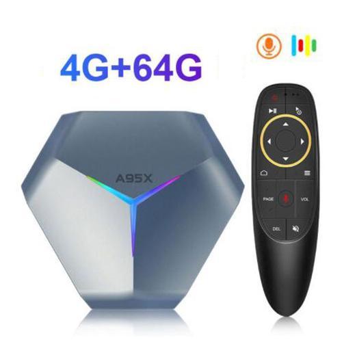 4G64G G10S - A95X F4 Android 11 Smart TV BOX 8K HD RGB Light AmlogicG Dual Wifi BT4.1 Set Top TV Box