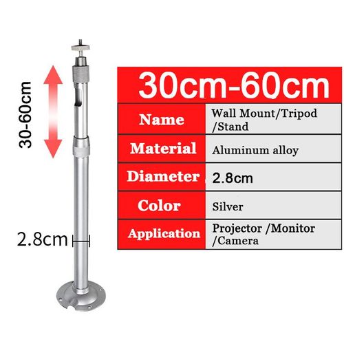 30-60 cm - Adjustable 360 Degree projector bracket for ceiling Loading 10KG for UNIC Excelvan JmGo Projector