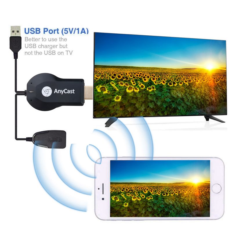 1 pc - Adaptateur Anycast M2 Plus Miracast TV Stick, WiFi, D... - 6