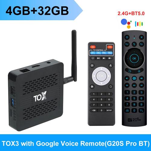 4 Go 32 Go G20S BT - boîtier Smart TV Android 11, , Amlogic S905X4 2T2R, double Wifi 1000M, Internet BT4.1, prend en charge AV1, lecteur multimédia 4K DLNA