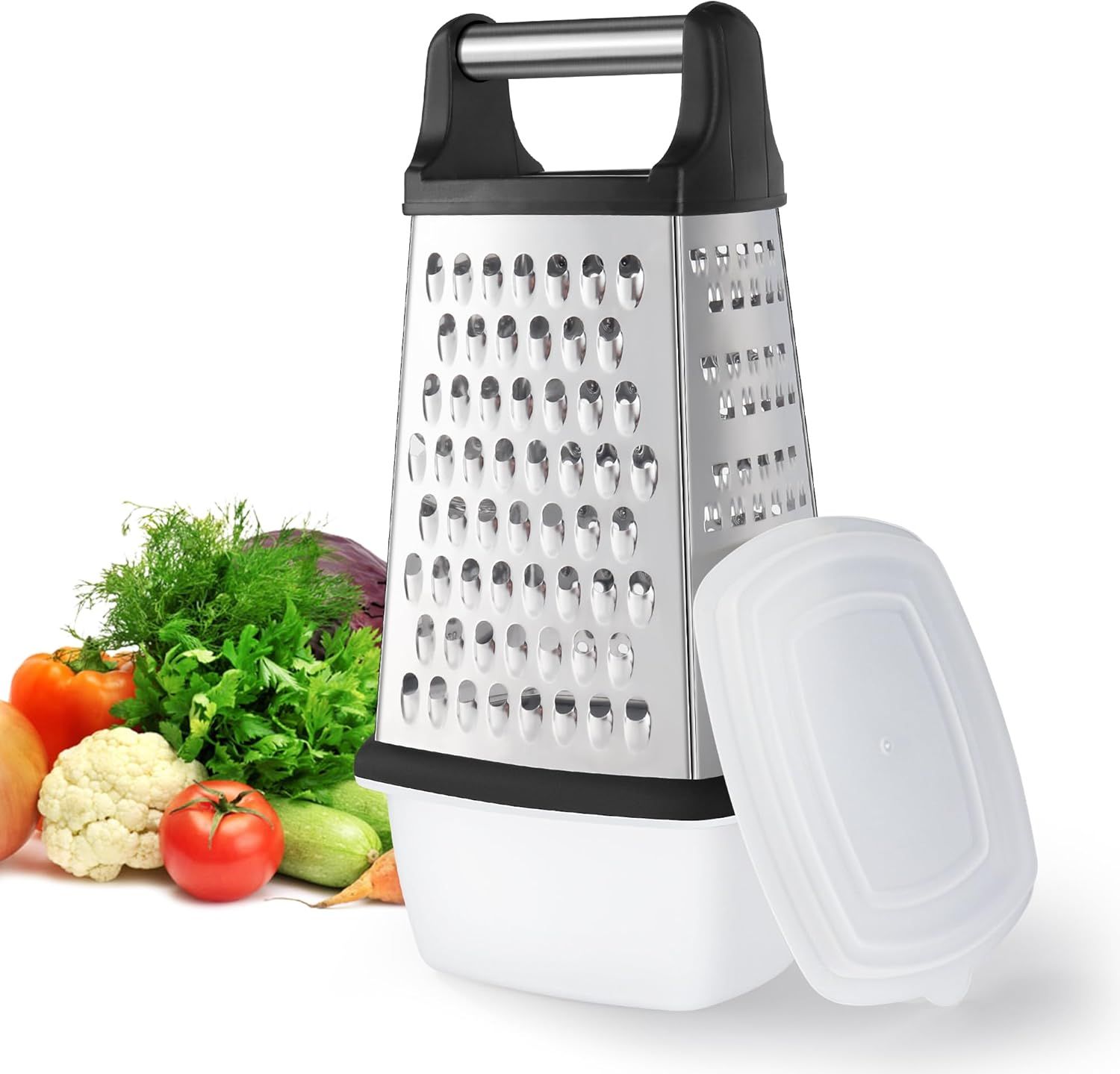 Râpe Fromage,Râpe En Acier Inoxydable,Râpe À Légumes,Râpe Carrée À ...