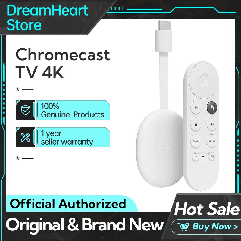 Chromecast 4 blanc - Google Chromecast 4 TV avec Google TV, ... - 2