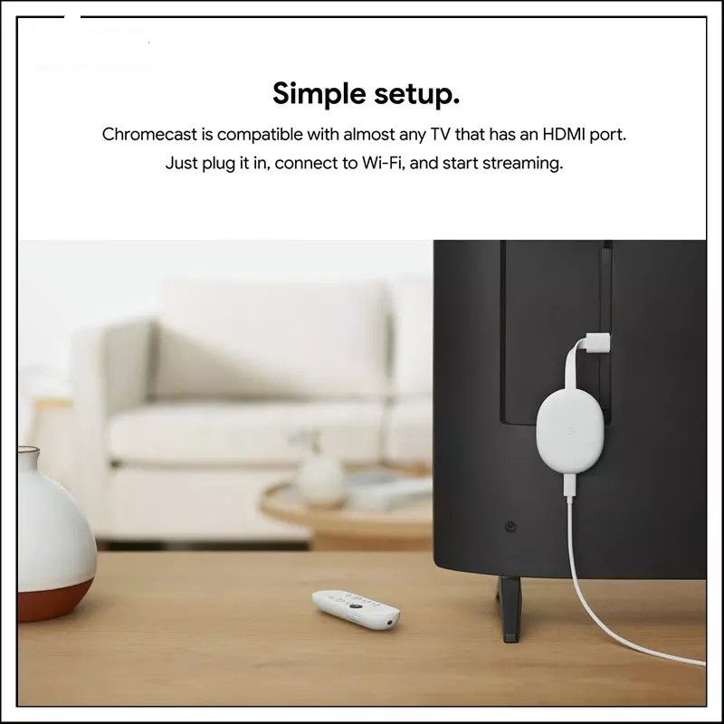 Chromecast 4 blanc - Google Chromecast 4 TV avec Google TV, ... - 5