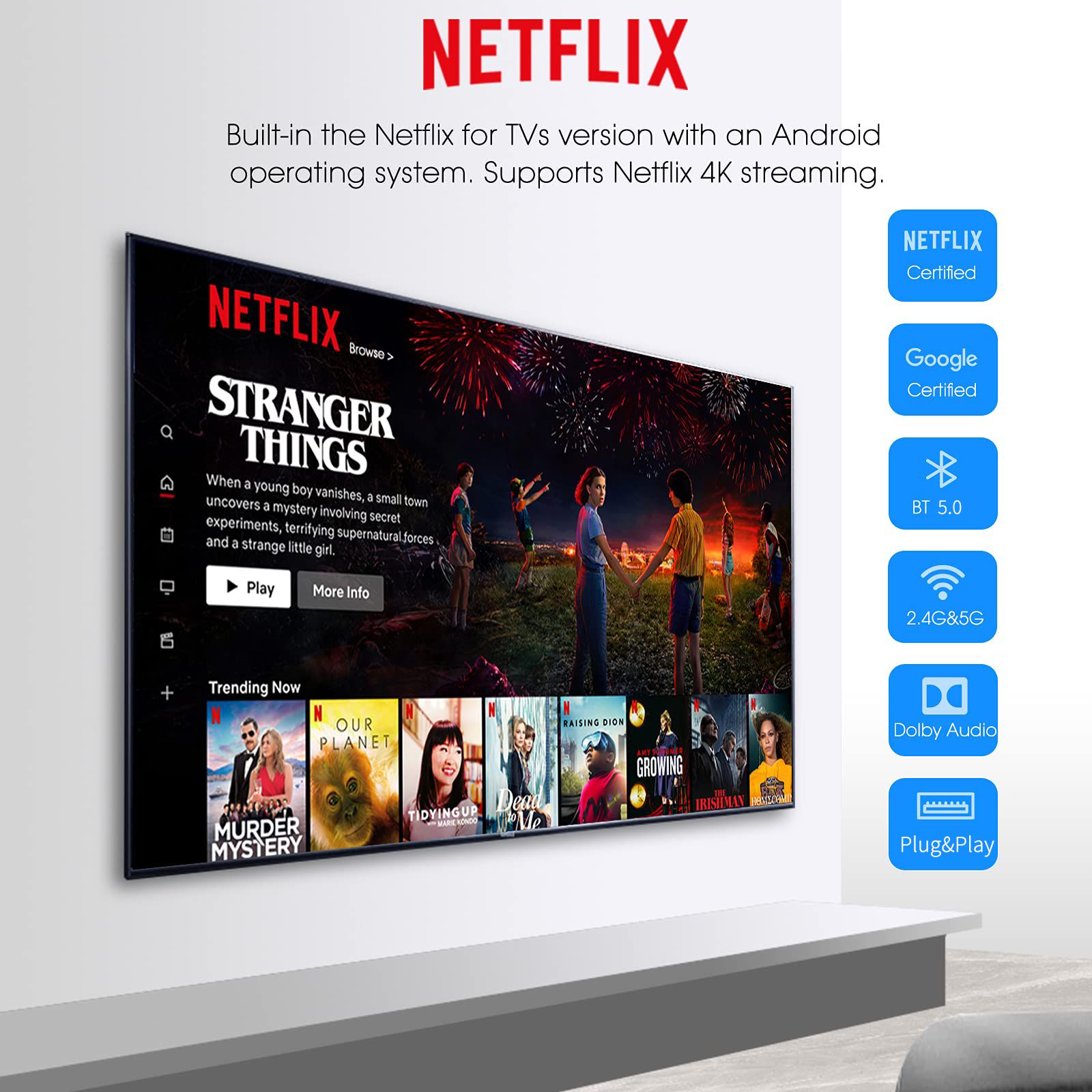 Dolby 4kversion - Lecteur multimdia de streaming Android TV... - 3