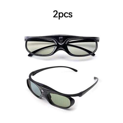 Lunettes 3d 2 Pcs - Lunettes De Réalité Virtuelle 3d À Obturateur Actif, Pour Xgimi H6/Horizon Pro, Pour Budgétaire Epson Changhong M4000