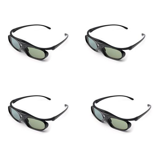 4 pièces - Lunettes 3D avec Obturateur Actif Rechargeable, Accessoires de Projecteur Pro, Original, pour XGIMI H2/Halo Plus/Elfin/MKnitting