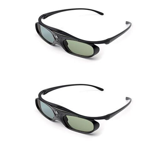 2pcs - Lunettes 3D avec Obturateur Actif Rechargeable, Accessoires de Projecteur Pro, Original, pour XGIMI H2/Halo Plus/Elfin/MKnitting