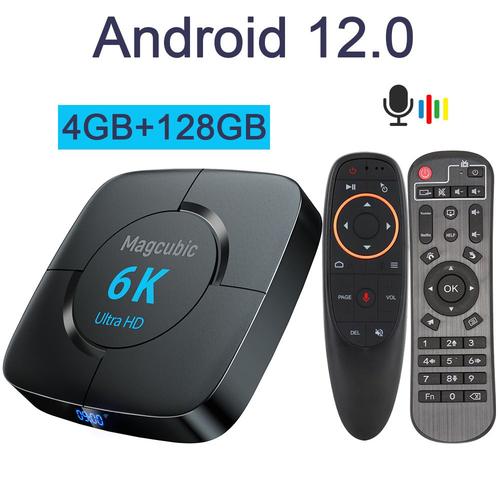 4G128GG10 - Magcubic-Boîtier TV Android 12.0, 4 Go RAM,lecteur multimédia, très rapide