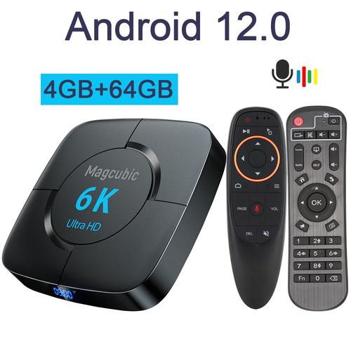 4G64GG10 - Magcubic-Boîtier TV Android 12.0, 4 Go RAM,lecteur multimédia, très rapide