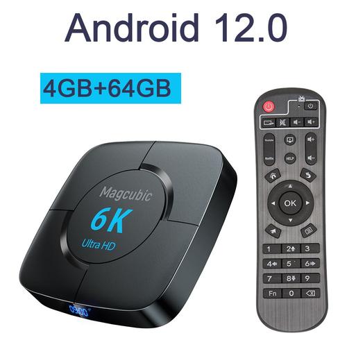 4G64G - Magcubic-Boîtier TV Android 12.0, 4 Go RAM,lecteur multimédia, très rapide