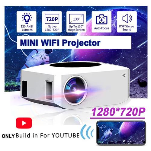 2 mini projecteur - Mini Qurtors-Projecteur Portable pour Xiaomi et Samsung, Home Cinéma, Cinéma, TV, Wi-Fi, HDMI, Support Android 720P, Téléphone, 4K, 1080P