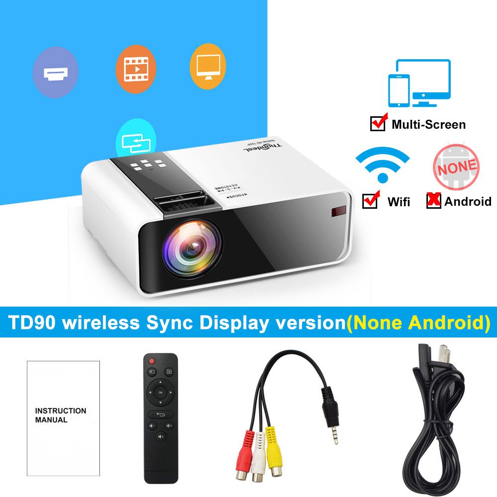 Version multiples - Mini projecteur HD TD90 natif 1280 x 720...