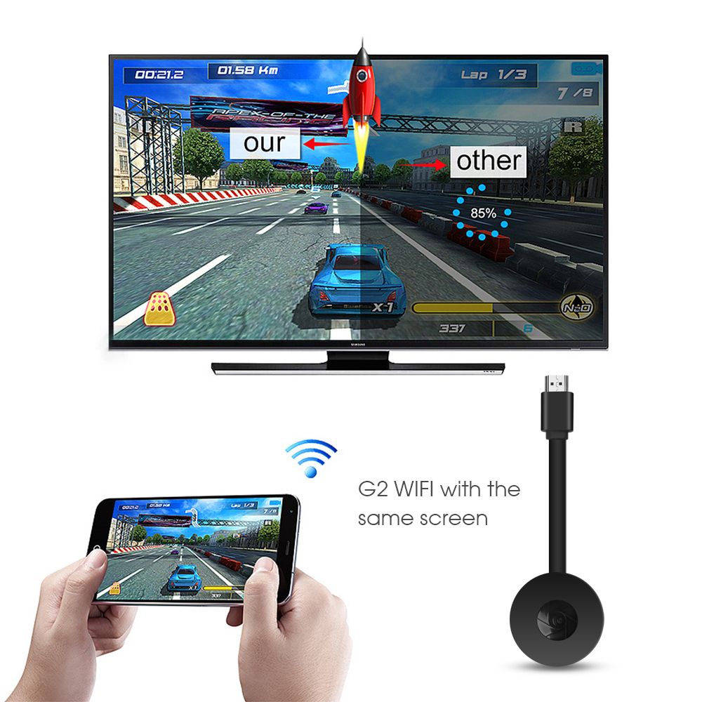 noir - NipTV Stick pour MiraScreen, Anycast 1080P, Dongle TV... - 4