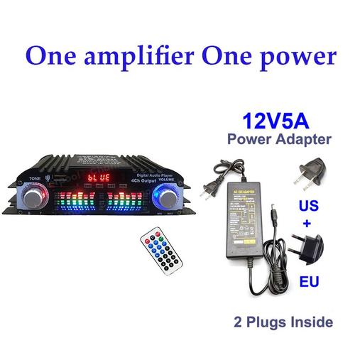 Un ampli un pouvoir - Patricia Power-Amplificateur de son HiFi numérique, 1600W, 4 canaux, Bluetooth, lecteur karaoké, radio FM, prise en charge de la télécommande