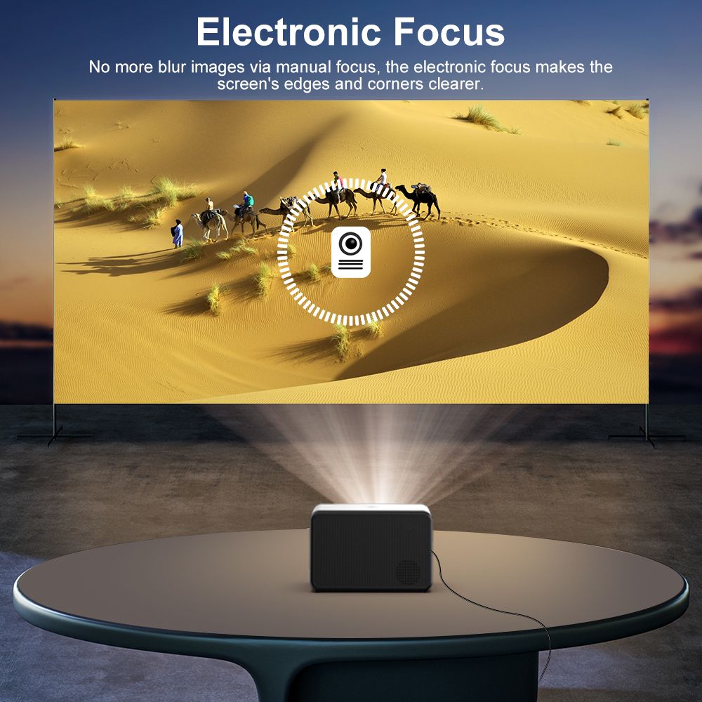 1 Go-8 Go - Projecteur Android 1080P, Bluetooth, WIFI, pour ... - 5