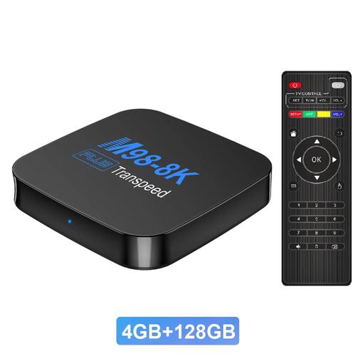 Remote normale 4G128G - Smart TV Box, Android 13, 8K, Allwinner H618 RL, Prise en charge des touristes, Wifi, 4K, 60fps, BTpig, Top Box, Ethernet 100M, Voix