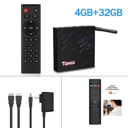 TX68-4G32G-G40S - Tanix Cruc68 Android 12 TV Box, Allwinner H618, 2 Go, 4 Go de RAM, BT 183, 3D, 2.4G et 5G, Wifi, 4K HDR Media First Set, Top Box