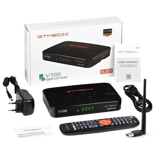V7 Pro USB WiFi - V7 PRO DVB-S2 T2 ChlorSatellite TV Récepteur avec USB WIFI Support BISS Auto Roll DRE Bd'appareils key PVR CA CARD Italie