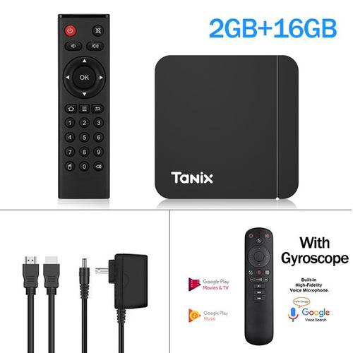 TANIXW2-16G-G50 - W2 Smart TV Box, Amlogic S905W2, Android 11,H.disparates, 3D, AV1, BT, 2.4G, 5G, Wifi, 4K, HD Media First Set, Topbox