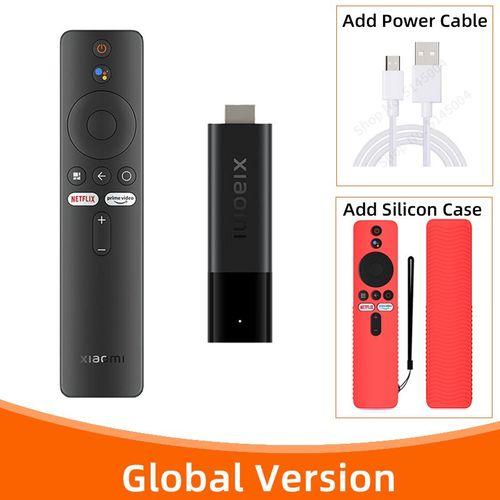 Redcase ncable - Xiaomi-Clé TV 4K, Façade Core, 2 Go de RAM, 8 Go de ROM, Doyen Bluetooth 5.0, WiFi, Android TV Stick, Google Assistant, Version globale