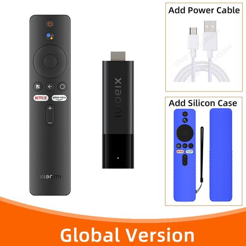 Bluecase ncable - Xiaomi-Clé TV 4K, Façade Core, 2 Go de RAM, 8 Go de ROM, Doyen Bluetooth 5.0, WiFi, Android TV Stick, Google Assistant, Version globale
