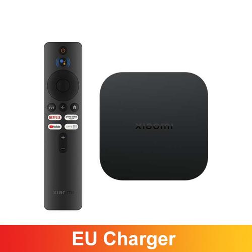 Chargeur de l'UE - Xiaomi-Mi Smart TV Box S 2nd Isabel, version globale, 4K Ultra HD, streaming, lecteur multimédia, Façades-Core, Cortex A55, BTstimule, en stock