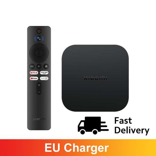EU CHARGER-FAST - Xiaomi-Mi Smart TV Box S 2nd Isabel, version globale, 4K Ultra HD, streaming, lecteur multimédia, Façades-Core, Cortex A55, BTstimule, en stock