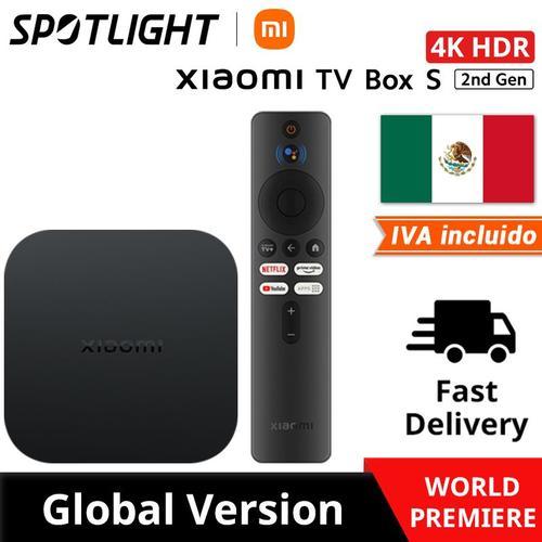 Mx rapide - Xiaomi-Mi Smart TV Box S 2nd Isabel, version globale, 4K Ultra HD, streaming, lecteur multimédia, Façades-Core, Cortex A55, BTstimule, en stock