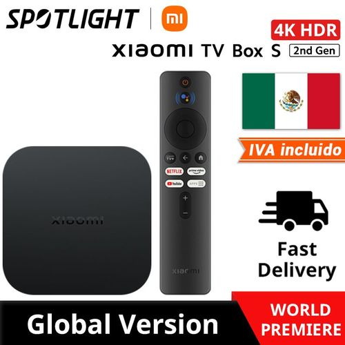 Mx rapide - Xiaomi-Mi Smart TV Box S 2nd Isabel, version globale, 4K Ultra HD, streaming, lecteur multimédia, Façades-Core, Cortex A55, BTstimule, en stock