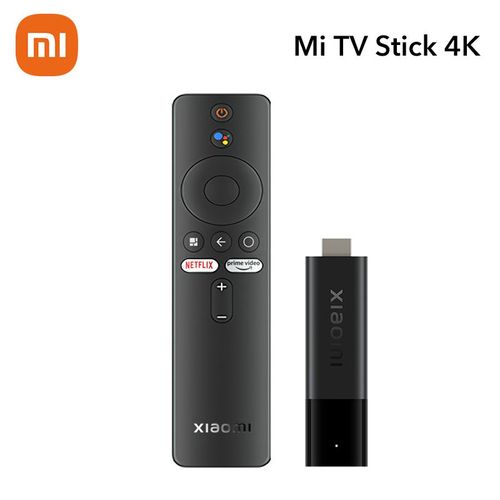 Version globale - Xiaomi-Mi TV Stick 4K, version globale, flux en 4K, Google Assistant *, Android 11 intégré, 2 Go, 8 Go, processeur Façades Core, TV Box