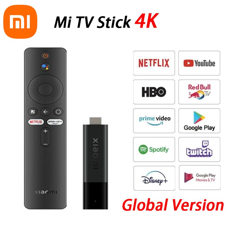 Xiaomi-Mi TV Stick 4K, Android TV 11, 2 Go de RAM, 8 Go de R... - 2