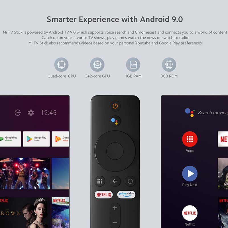 4K Ajouter une couverture rouge - Xiaomi-Mi TV Stick, Dongle... - 5