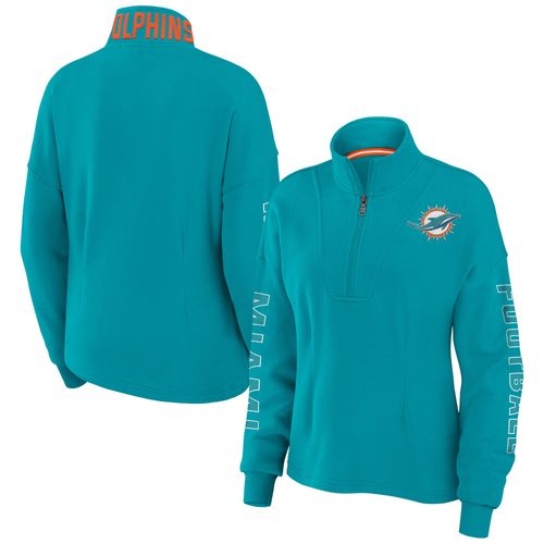 Miami Dolphins Wear By Erin Andrews Pull Demi-Zip - Femme