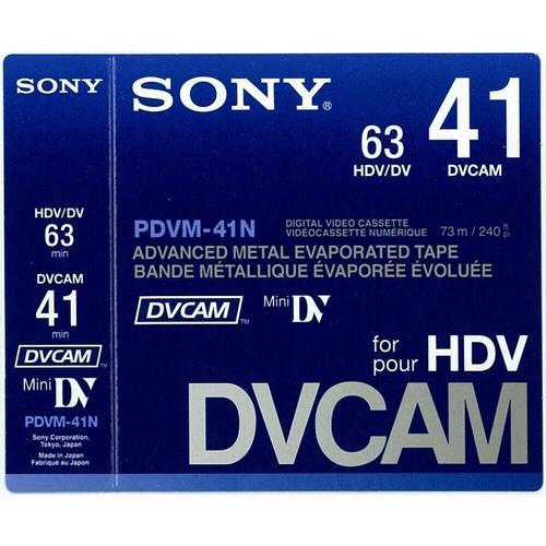 Sony PDVM-41N (PDVM41N) 41 minute DVCAM (63 MIN HDV/DV).