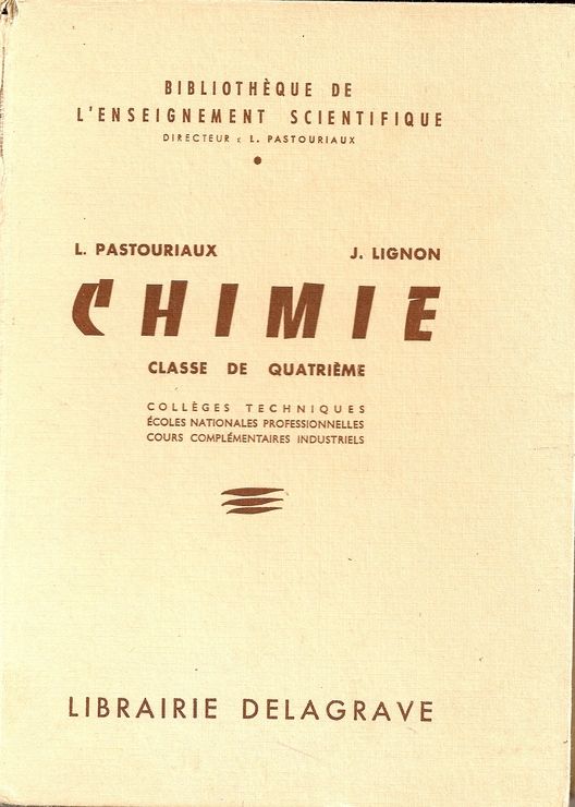 Chimie : Classe De Quatrième