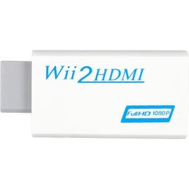 Adaptateur et convertisseur GENERIQUE Autoutlet wii vers hdmi, adaptateur  de conversion wii vers hdmi, avec câble hdmi de 1 m la sortie audio-vidéo  3,5 mm wii2hdmi prend en charge 720 /