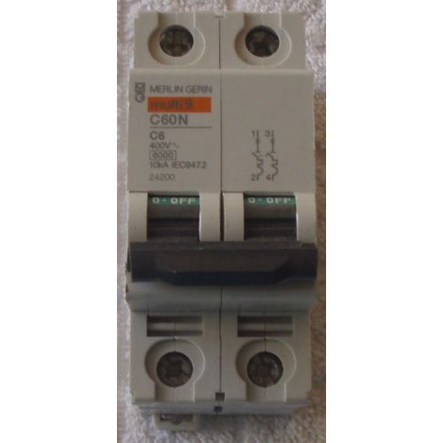 MERLIN-GERIN - Disjoncteur - Multi 9 - C60N - C6 - 10kA - IEC 947.2 - 24200.