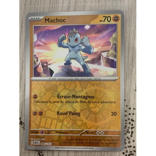 Carte Pokémon Machoc-066/165-Reverse-Ev 3,5 New 151